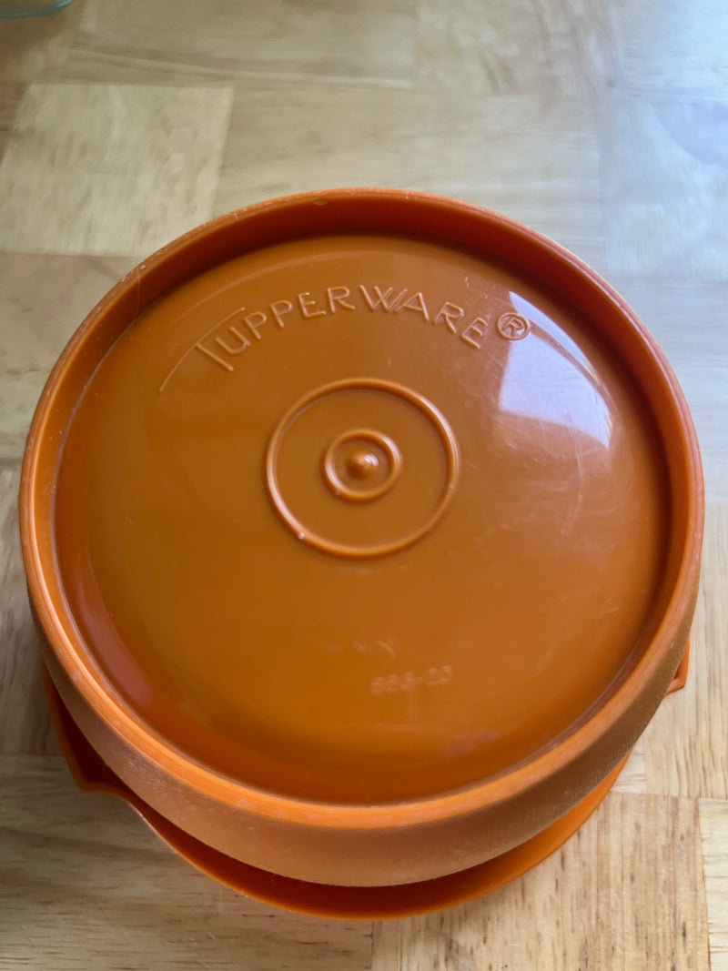 Vintage Orange Tupperware Bowl