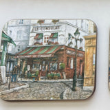 Vintage Parisian Cafe Coasters (Set of 4)