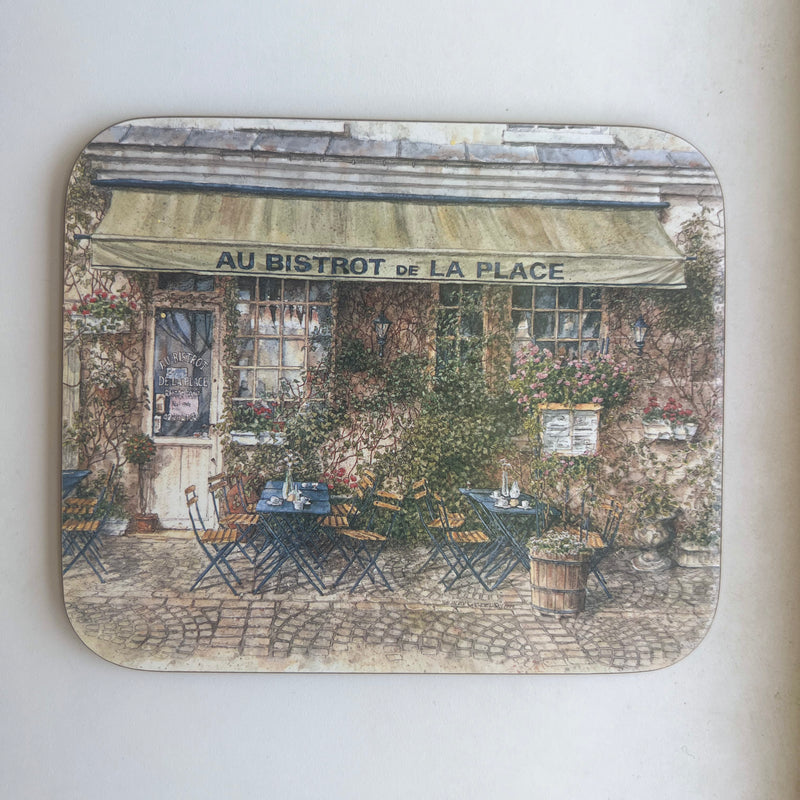 Vintage Parisian Cafe Coasters (Set of 4)