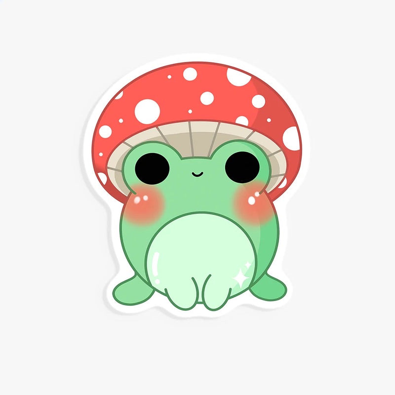 Mushroom Frog Sticker