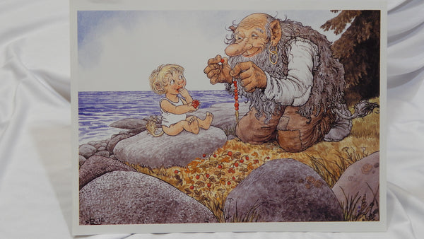 Rolf Lidberg Berry Troll Vintage 1980s Illustration - Sonumbra