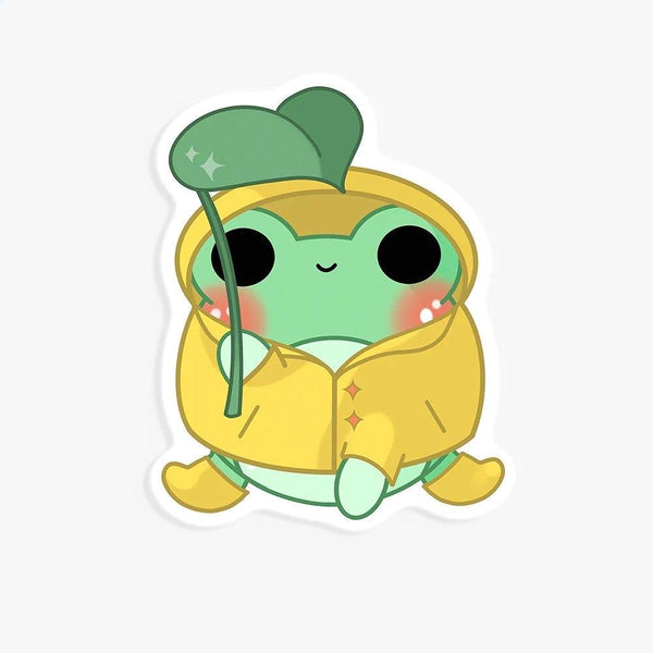 Suzie Raincoat Frog Sticker - Sonumbra
