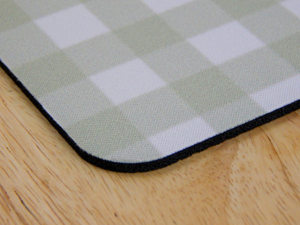 Trendy Gingham Mouse Pad - Sonumbra