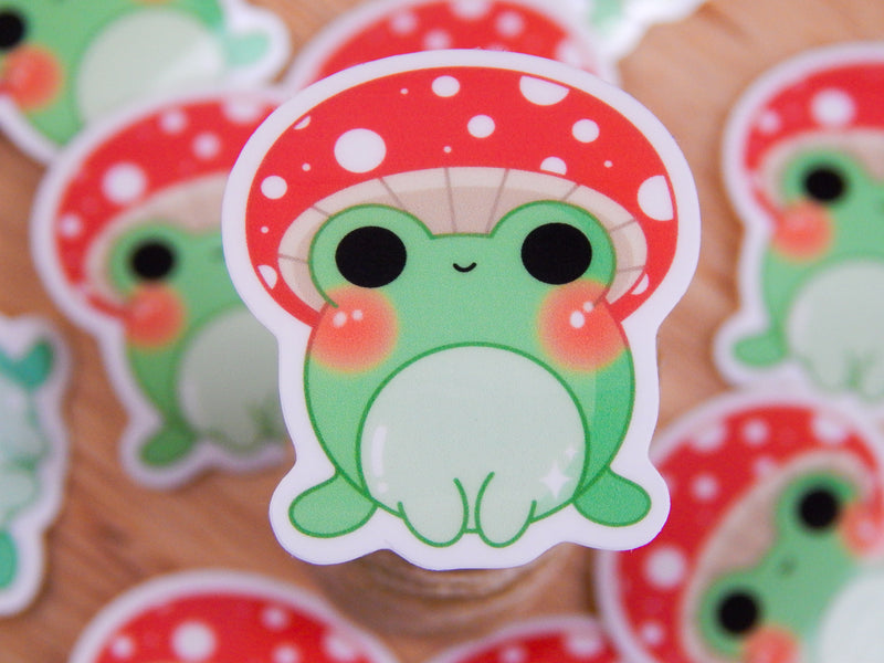 Suzie Mushroom Frog Sticker - Sonumbra