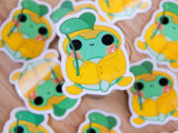 Suzie Raincoat Frog Sticker - Sonumbra